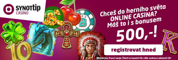 Dapatkan bonus pendaftaran 500 NOK gratis dari kasino SYNOT TIP