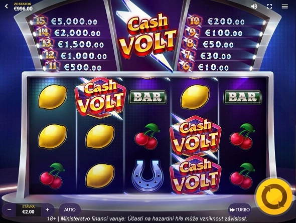 Online hrací automat Cash Volt