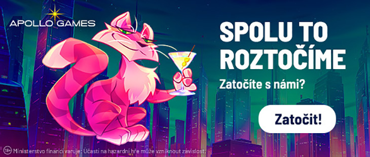 Apollo Games - online casino s bonusem 5 000 Kč