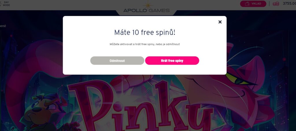 Free spiny u Apollo Games