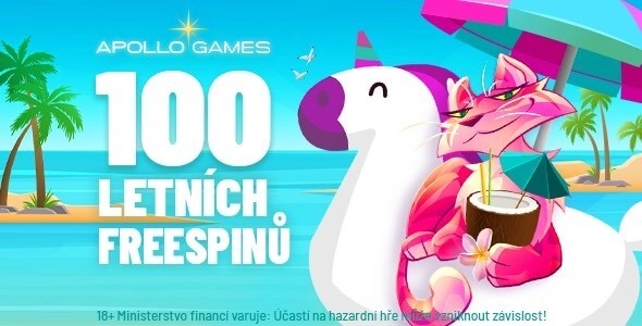 Získejte až 100 letních free spinů u Apollo Games