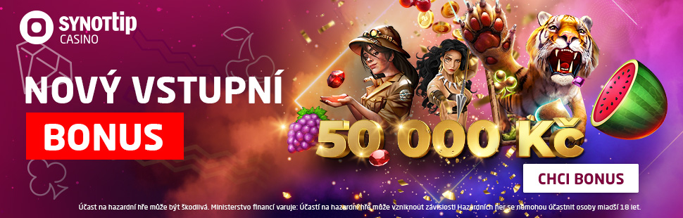 Casino SYNOT TIP bonusy za registraci
