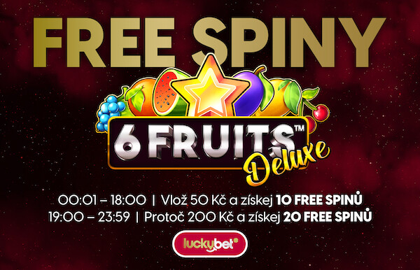 Až 30 free spinů u LuckyBetu