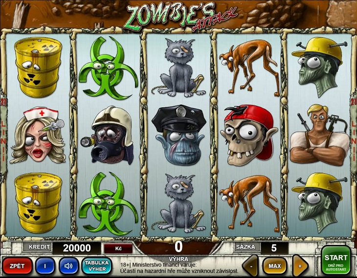 Hrací automat Zombie‘s Attack