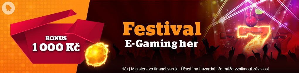Festival e-gaming memberinya bonus 1 000 Kč u Chance Vegas