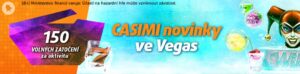 150 free spinů na CASIMI novinkách ve Vegas